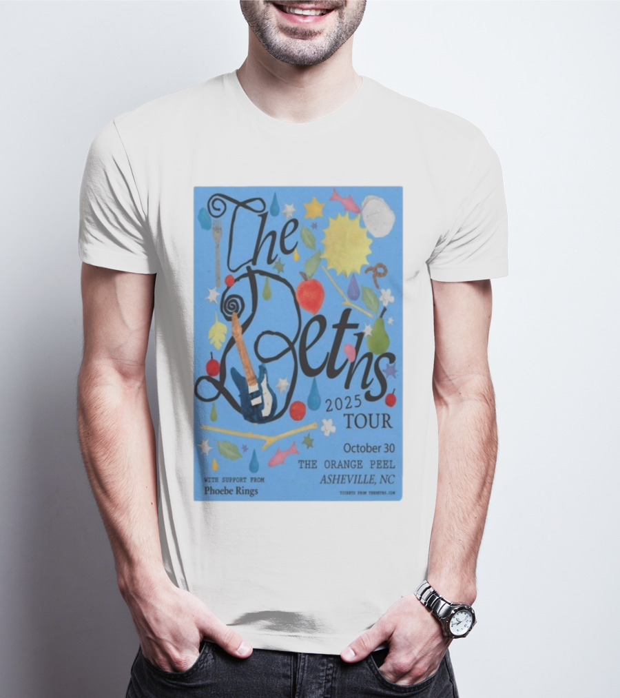 The Beths Tour 2025 The Orange Peel Asheville NC October 30 With Phoebe Rings T-Shirt
