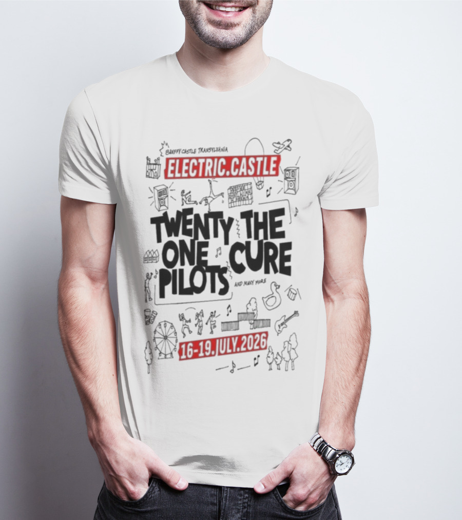 Electric Castle Twenty One Pilots The Cure July 16-19 2026 T-Shirt
