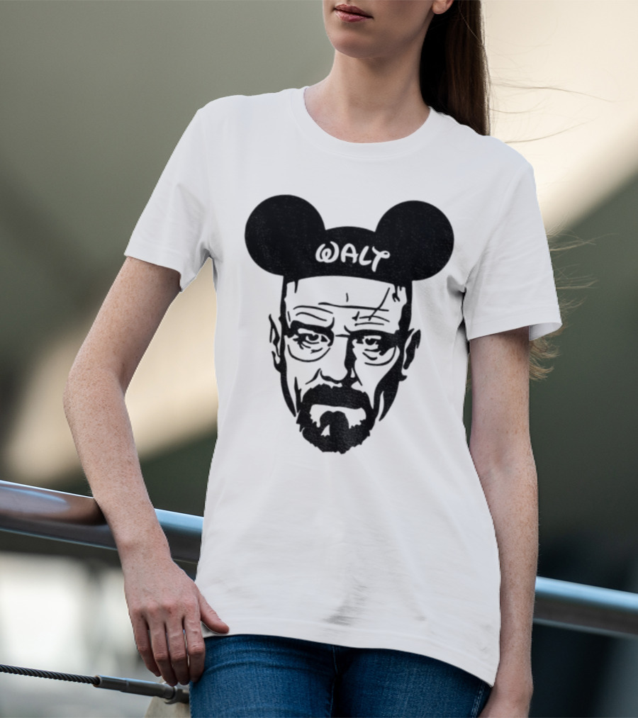 Walter White Mickey Mouse Breaking Bad Disney Meme T-Shirt