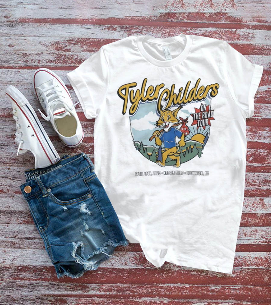 Tyler Childers Wildcat On The Road Tour Forest Sunrise Scene T-Shirt