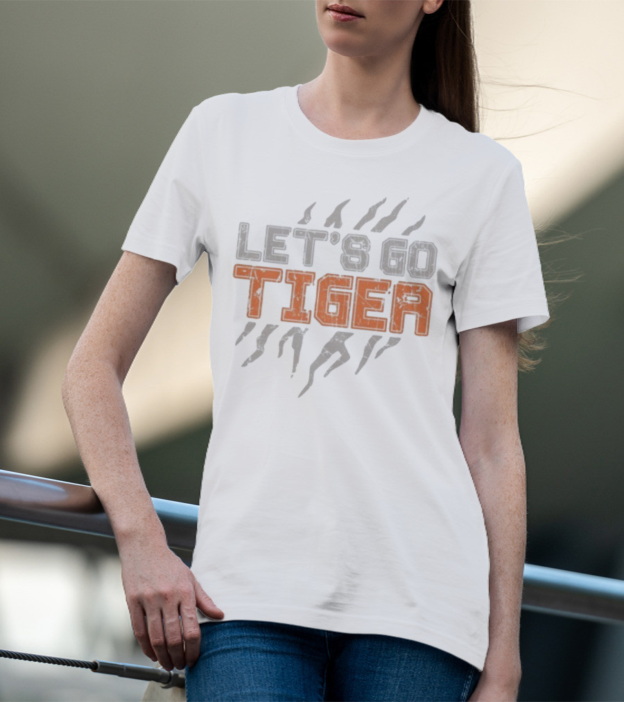 Cincinnati Bengals Let's Go Tiger Stripes T-Shirt