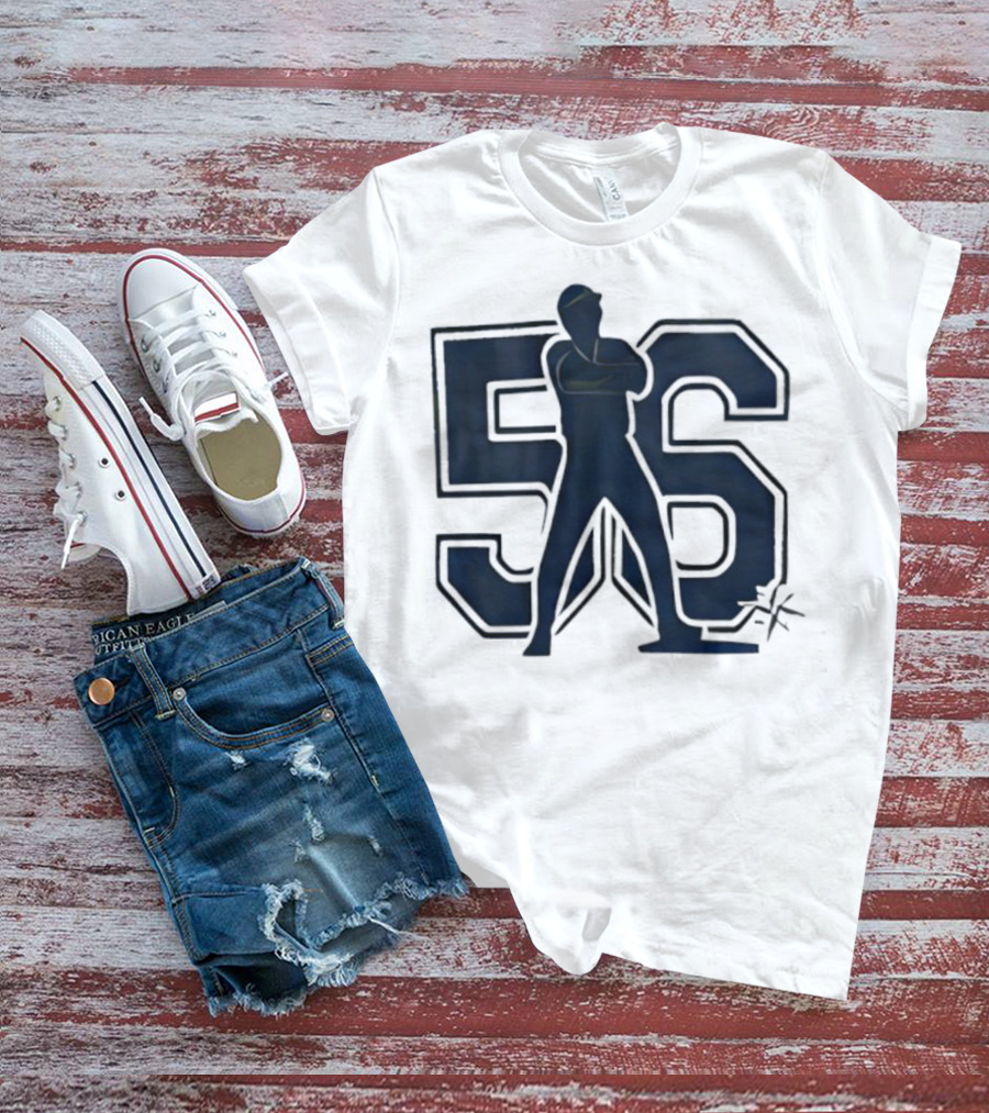 Randy Arozarena 56 Mariners Baseball Silhouette T-Shirt