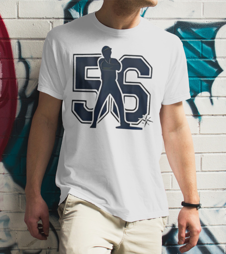 Randy Arozarena 56 Mariners Baseball Silhouette T-Shirt