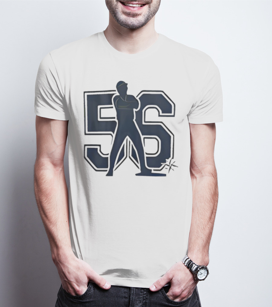 Randy Arozarena 56 Mariners Baseball Silhouette T-Shirt