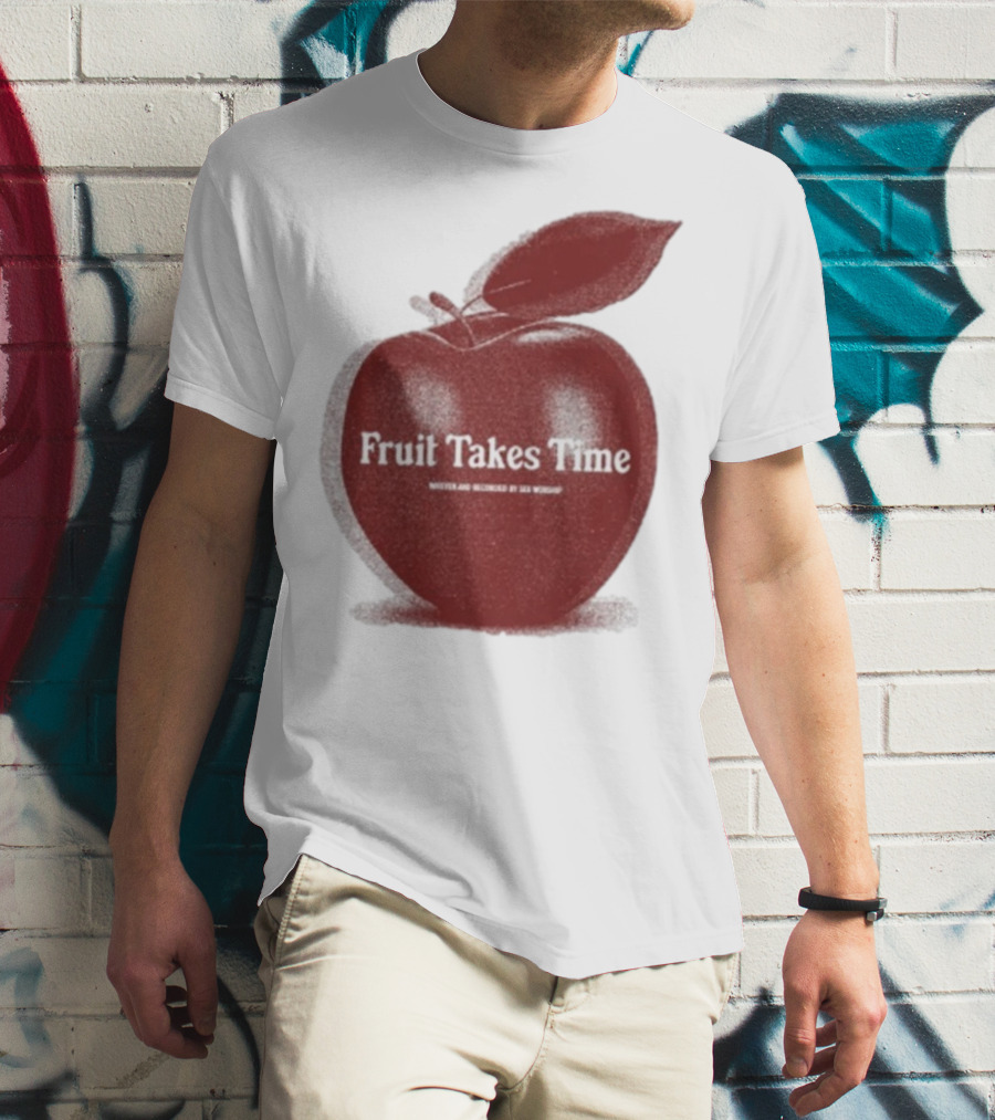 Fruit Takes Time By Seu Worship Red Apple T-Shirt