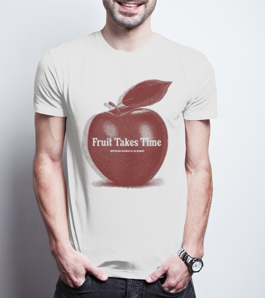 Fruit Takes Time By Seu Worship Red Apple T-Shirt
