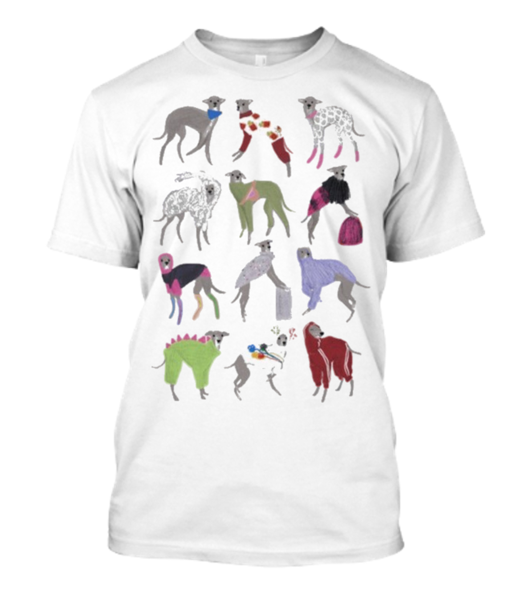 Tika The Iggy Fashion Dogs In Colorful Outfits T-Shirt