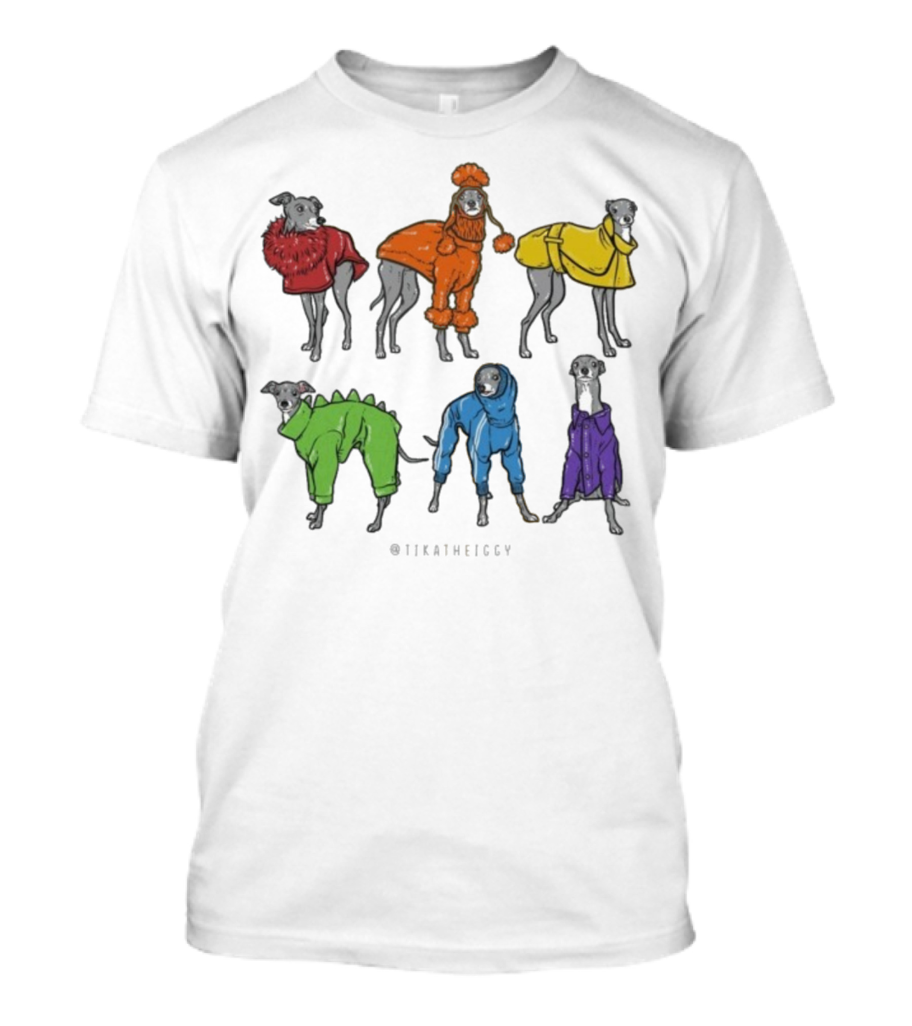 Tika The Iggy In Colorful Cozy Outfits T-Shirt