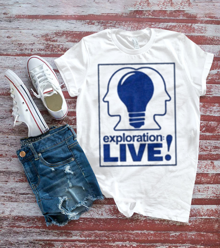Exploration Live Heads With Lightbulb Icon T-Shirt