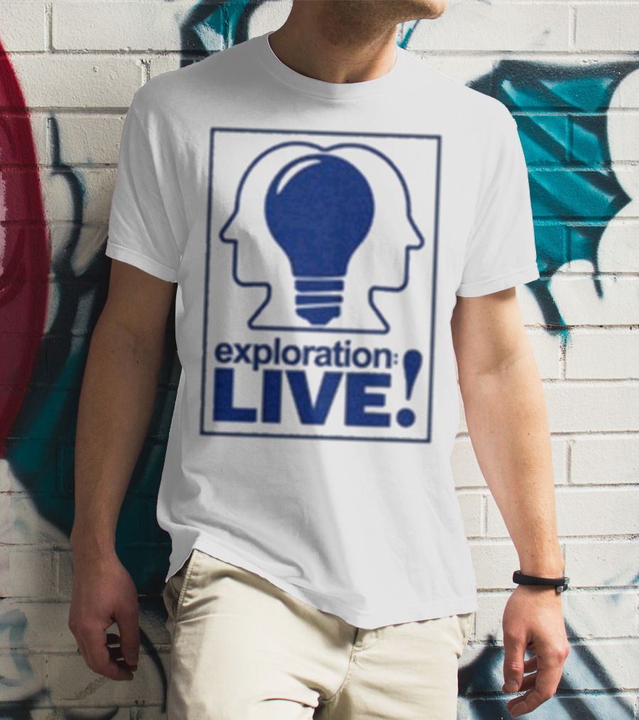 Exploration Live Heads With Lightbulb Icon T-Shirt