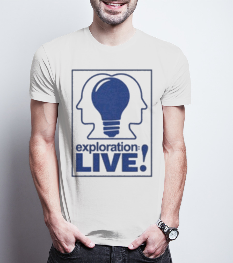 Exploration Live Heads With Lightbulb Icon T-Shirt
