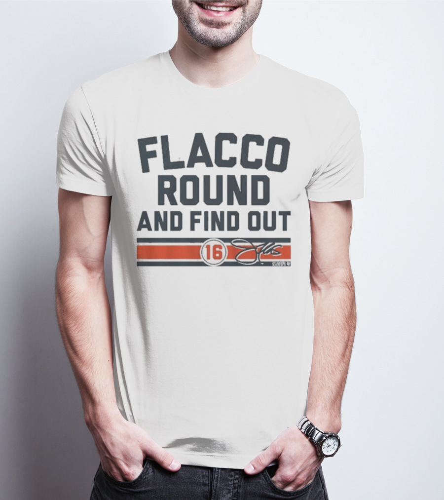 Flacco Round And Find Out 16 NFLPA Cincinnati Bengals T-Shirt