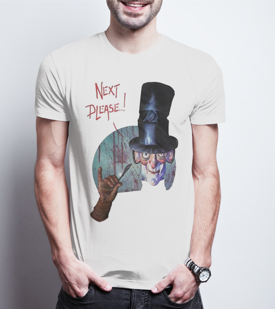 John Bolton1989 Next Please Horror Graffiti Halloween T-Shirt