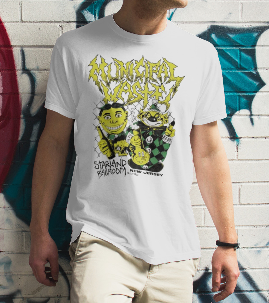 Municipal Waste Toxic Characters New Jersey Event 2023 T-Shirt