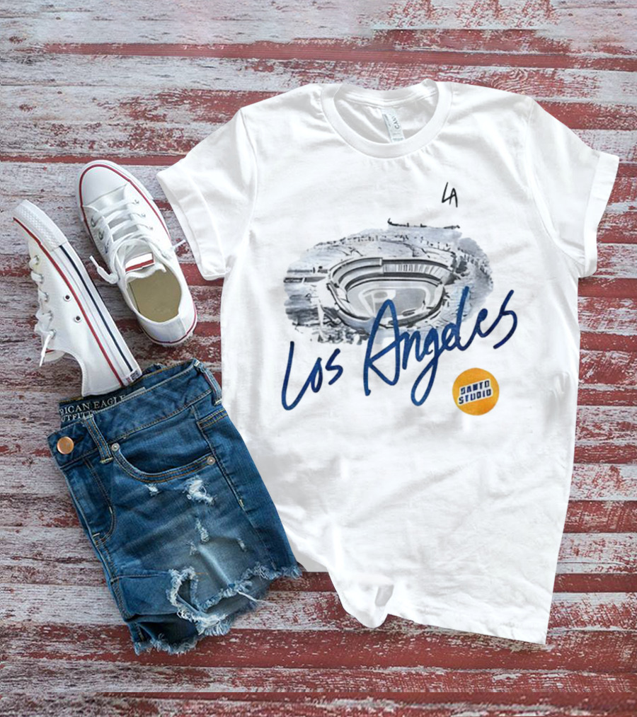 Los Angeles Dodger Stadium Vintage Jarto Studio 1883 Heritage T-Shirt