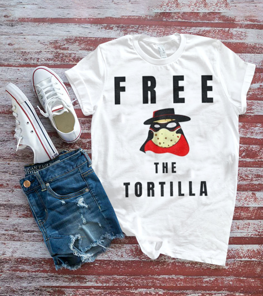 FREE THE TORTILLA MatadorTilla Dark Masked Hero Hat T-Shirt