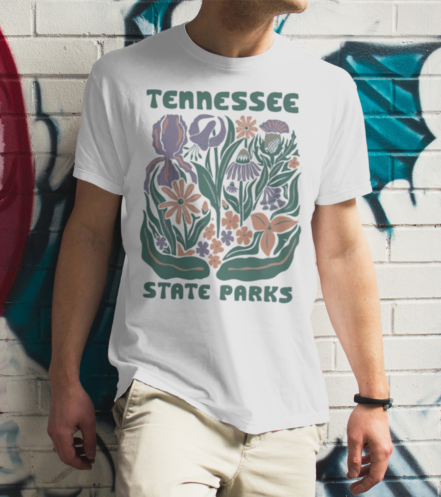 Tennessee State Parks Flowers Wildflower Collection T-Shirt