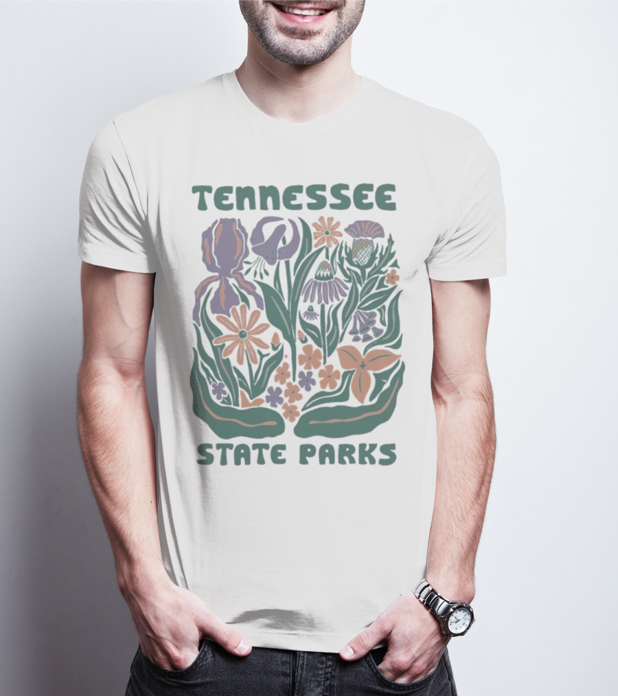 Tennessee State Parks Flowers Wildflower Collection T-Shirt