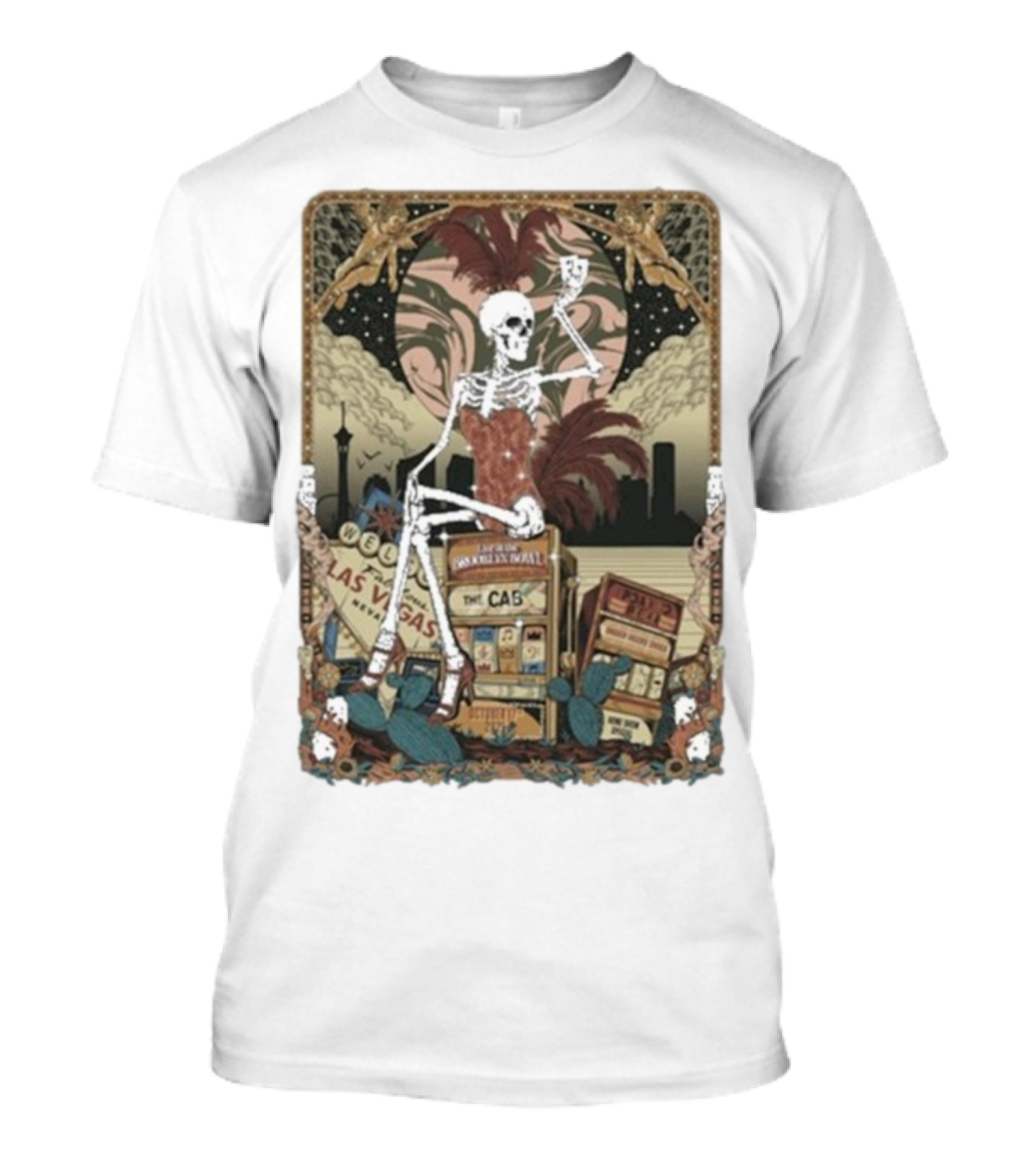 The Cab Welcome To Las Vegas Brooklyn Bowl NY 2025 Skeleton T-Shirt