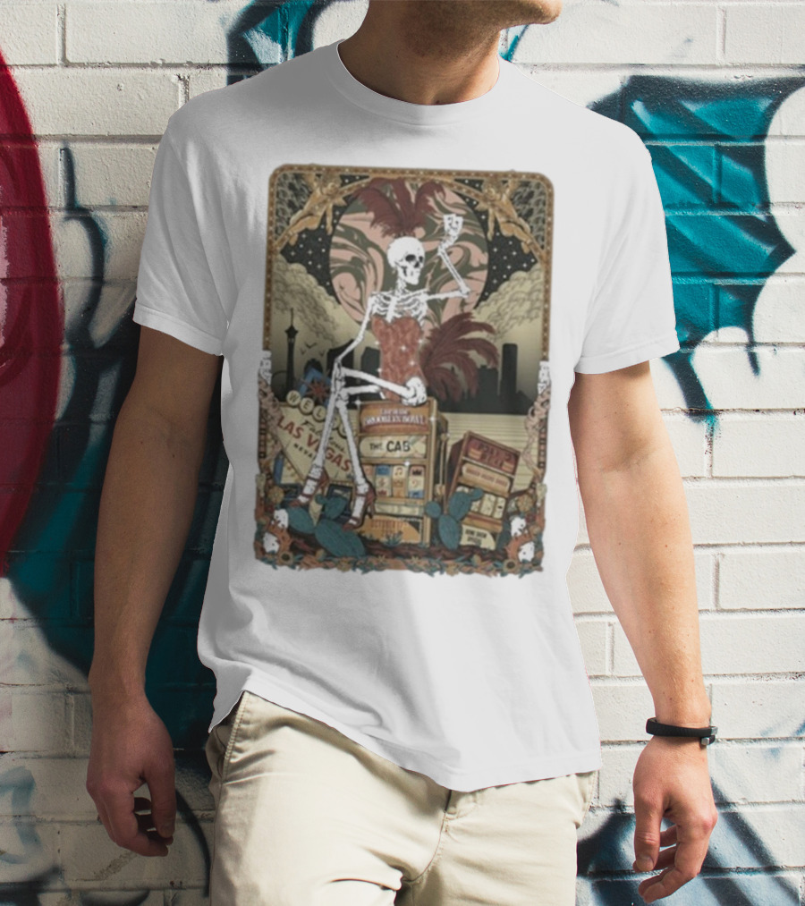 The Cab Welcome To Las Vegas Brooklyn Bowl NY 2025 Skeleton T-Shirt