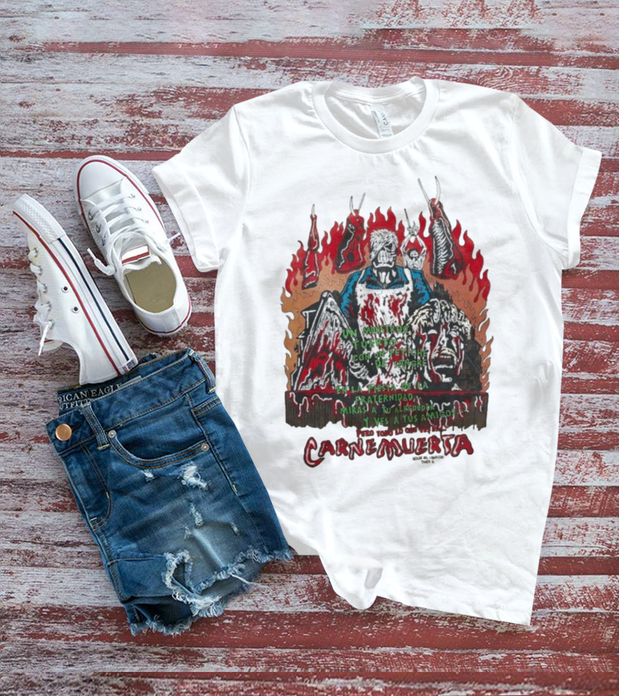 Carne Muerta Halloween Sangre Fraternidad Monstruo T-Shirt