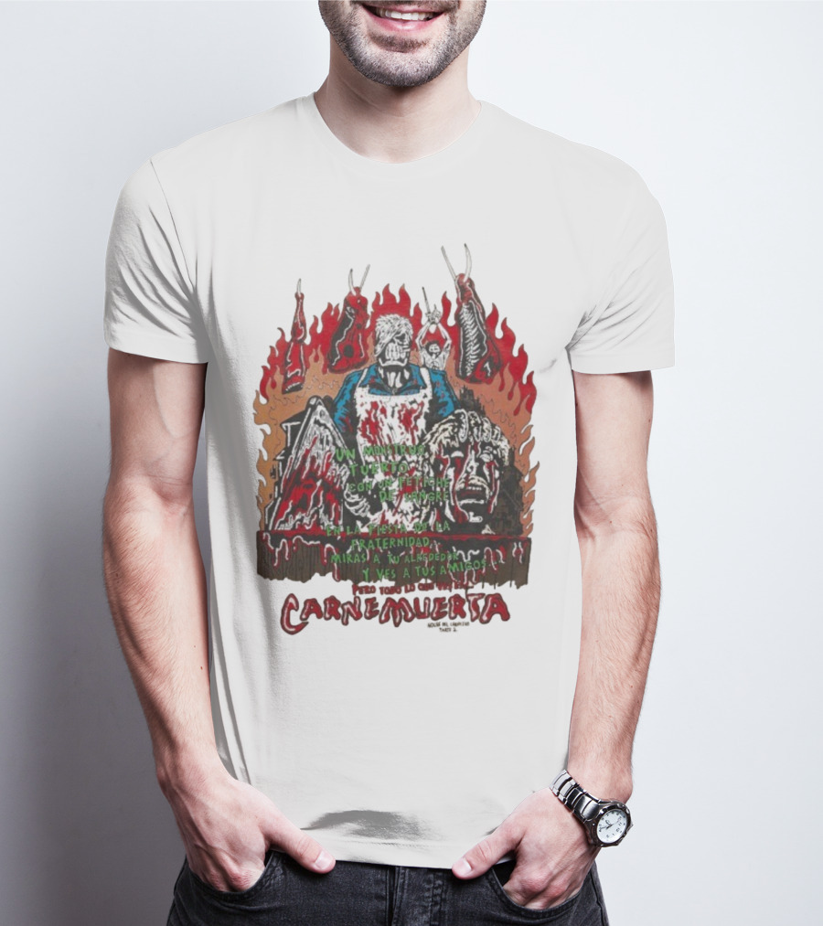 Carne Muerta Halloween Sangre Fraternidad Monstruo T-Shirt