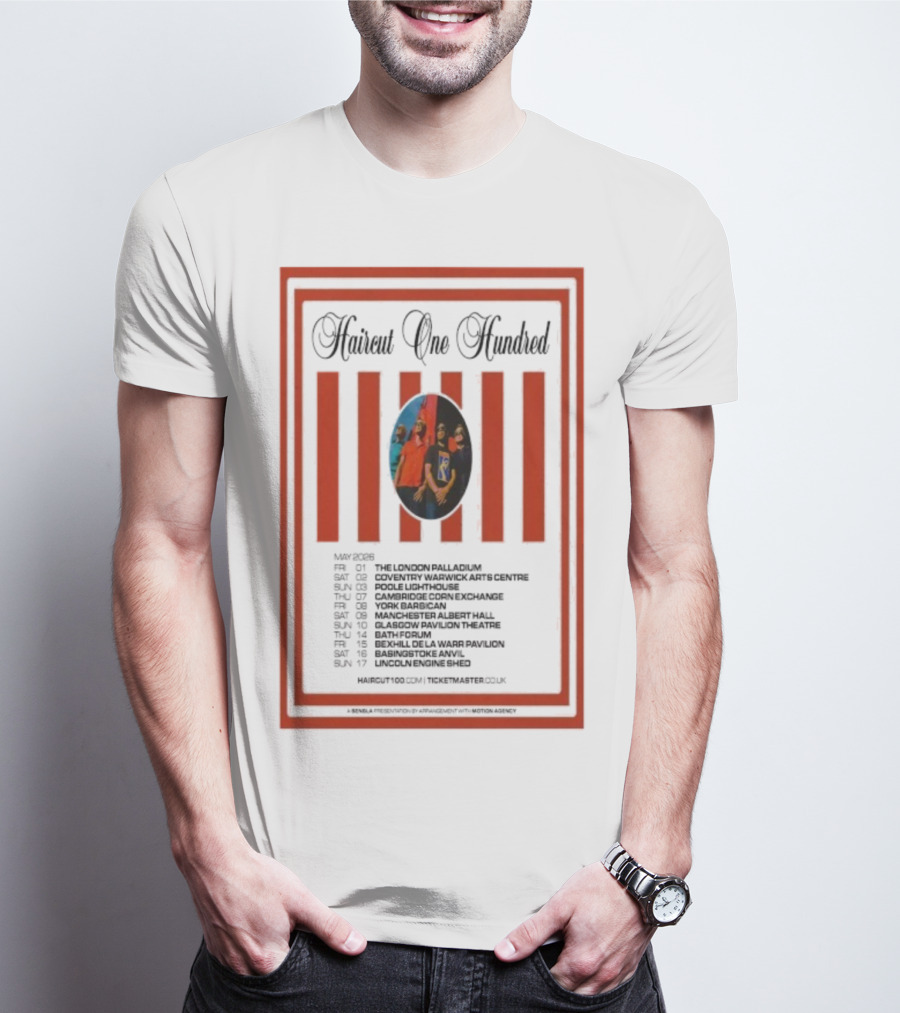 Haircut One Hundred May 2026 UK Tour Dates And Locations T-Shirt