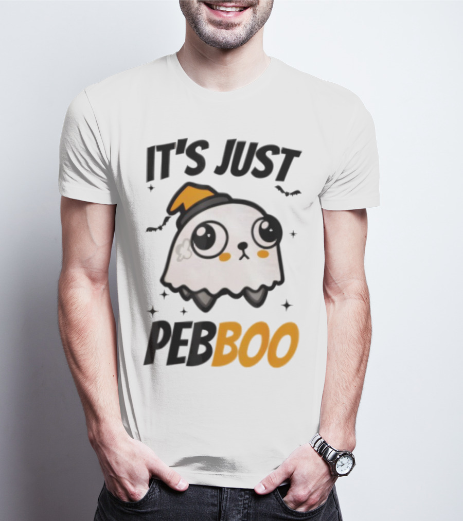 It's Just PebBoo Halloween Ghost Plush Cute Kawaii Spooky T-Shirt
