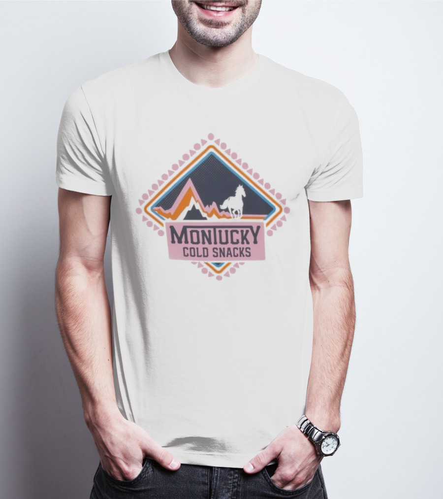 Montucky Cold Snacks Mountain Horse Diamond Scene T-Shirt