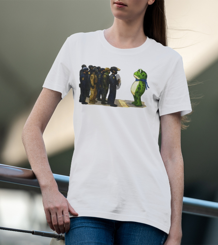 Portland Frog Protest Against ICE Deportation Resistance T-Shirt