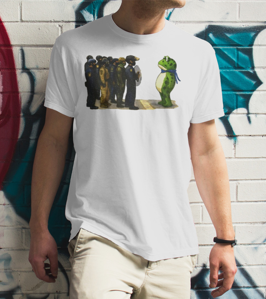 Portland Frog Protest Against ICE Deportation Resistance T-Shirt