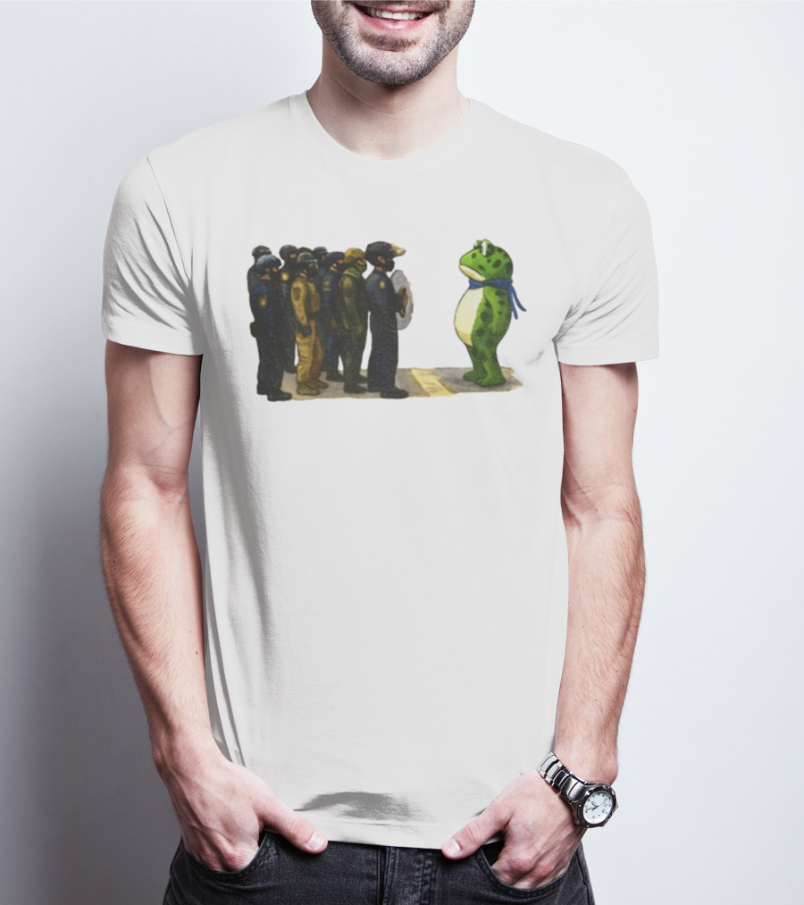 Portland Frog Protest Against ICE Deportation Resistance T-Shirt