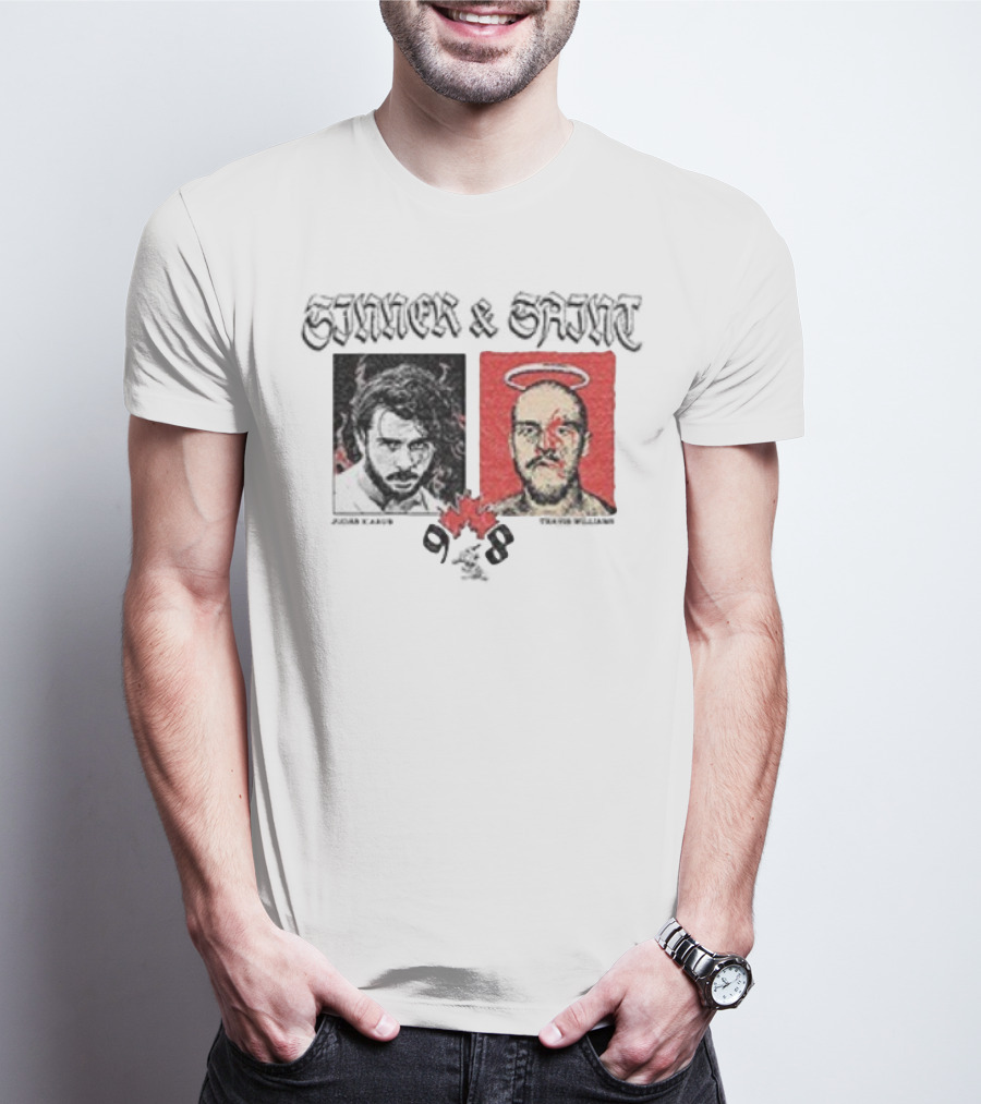 Sinner Saint Judas Icarus Travis Williams Canadian Wrestling Portraits T-Shirt