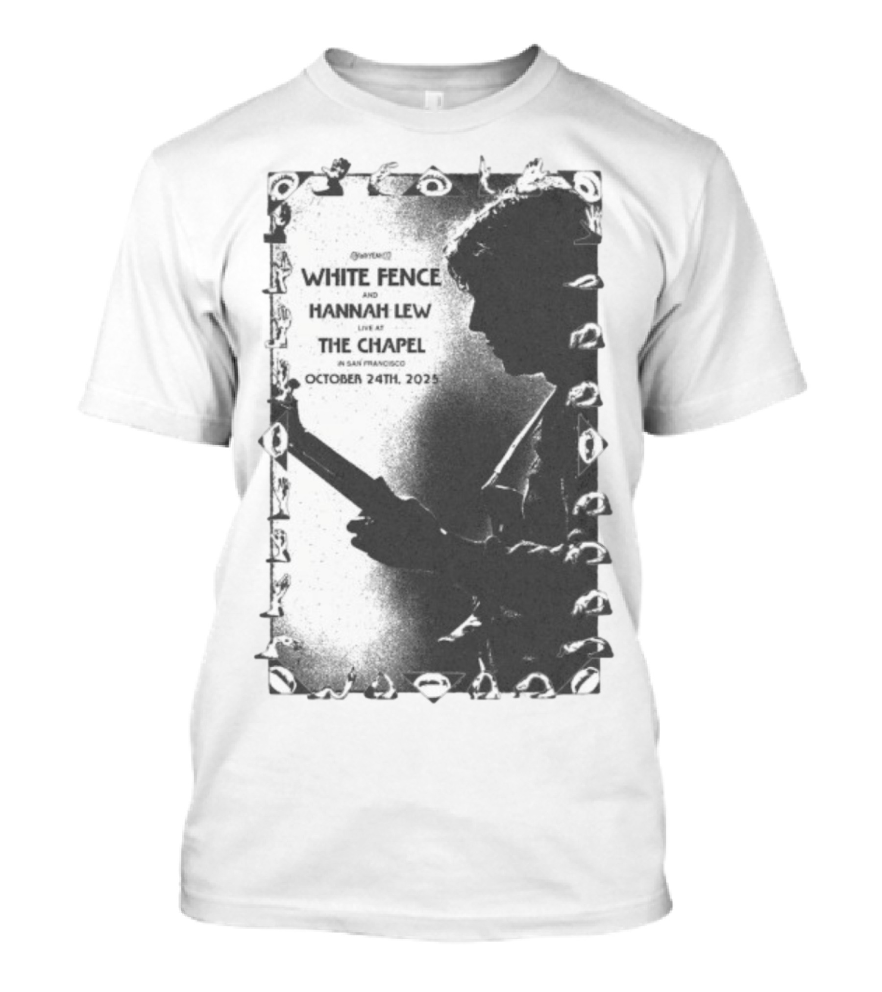 White Fence And Hannah Lew Live At The Chapel San Francisco October 24th 2025 T-Shirt