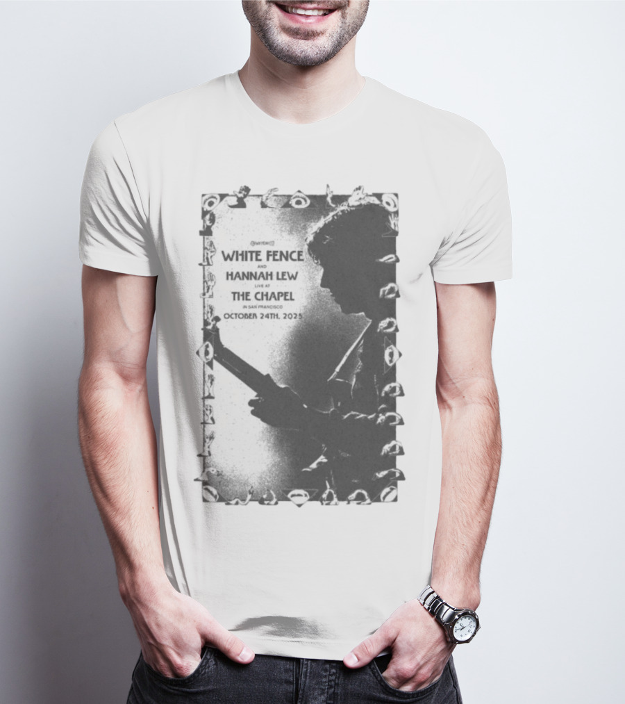 White Fence And Hannah Lew Live At The Chapel San Francisco October 24th 2025 T-Shirt