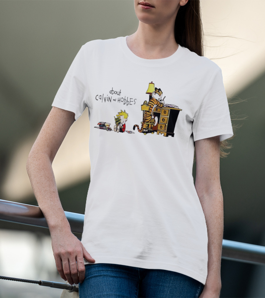 About Calvin And Hobbes Comics Reading And Writing T-Shirt