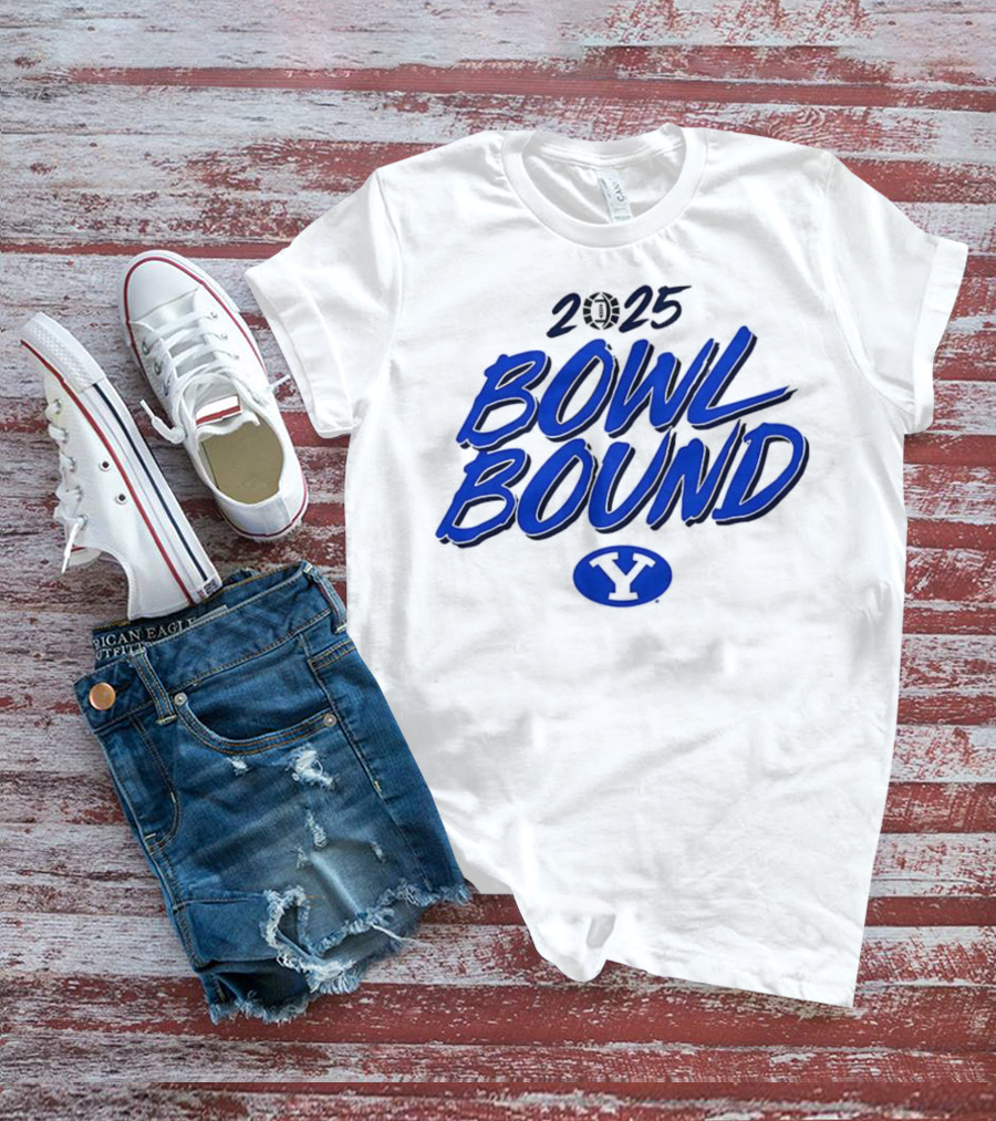 2025 Bowl Bound BYU Cougars Football Y Logo T-Shirt