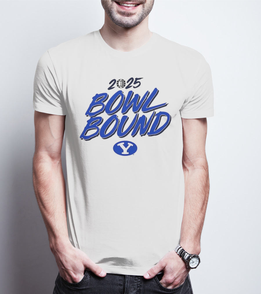 2025 Bowl Bound BYU Cougars Football Y Logo T-Shirt