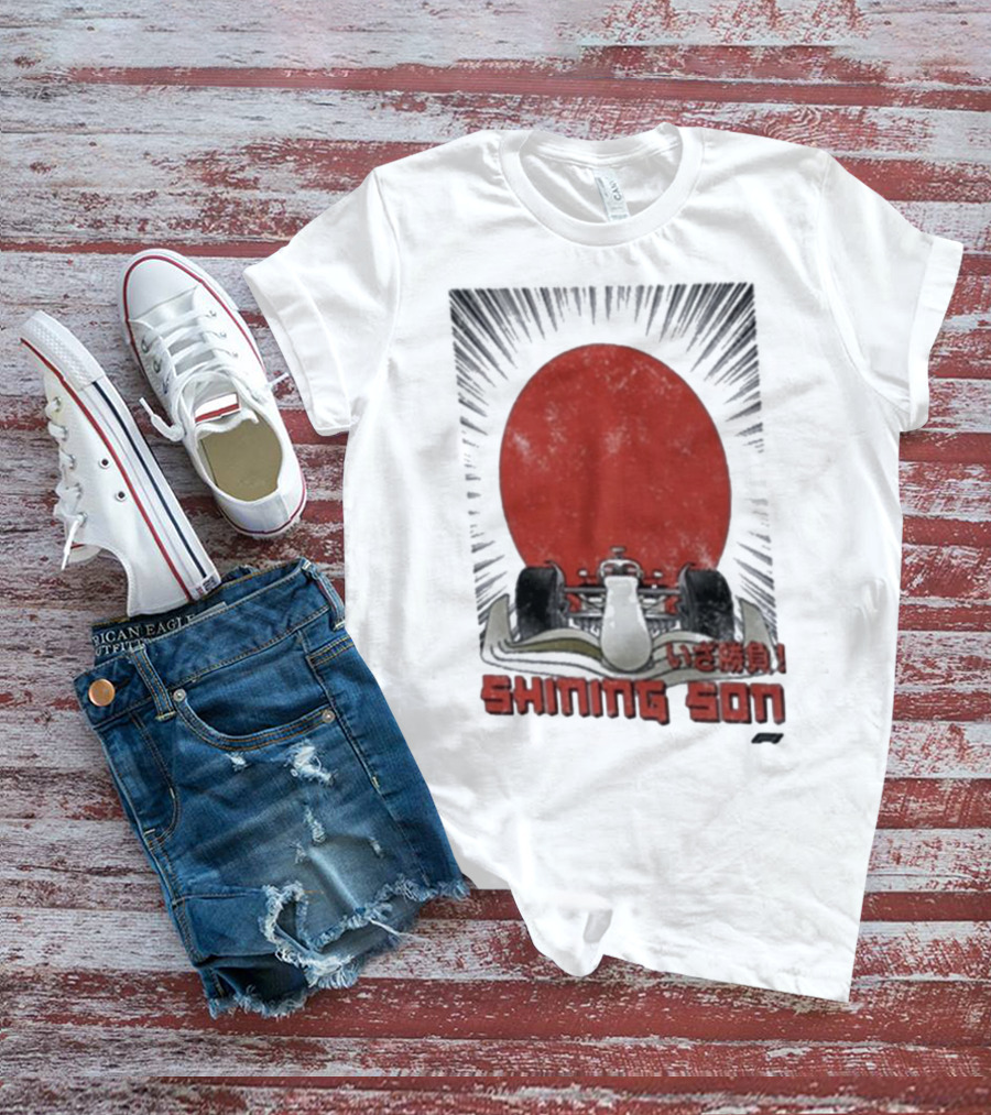 Shining Son Formula 1 Racing Car Japanese Sun T-Shirt
