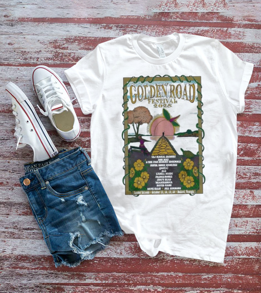 Golden Road Festival Buford Georgia October 17-20 2025 Taj Mahal Quintet Concert Event T-Shirt