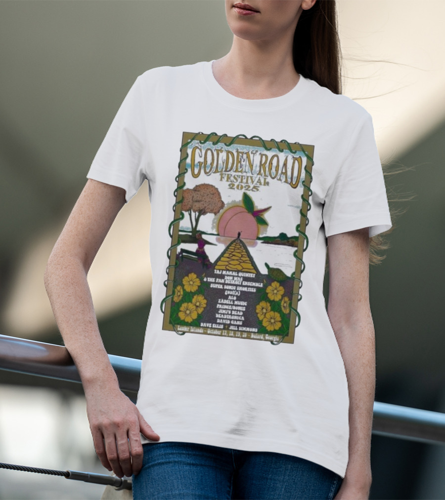 Golden Road Festival Buford Georgia October 17-20 2025 Taj Mahal Quintet Concert Event T-Shirt