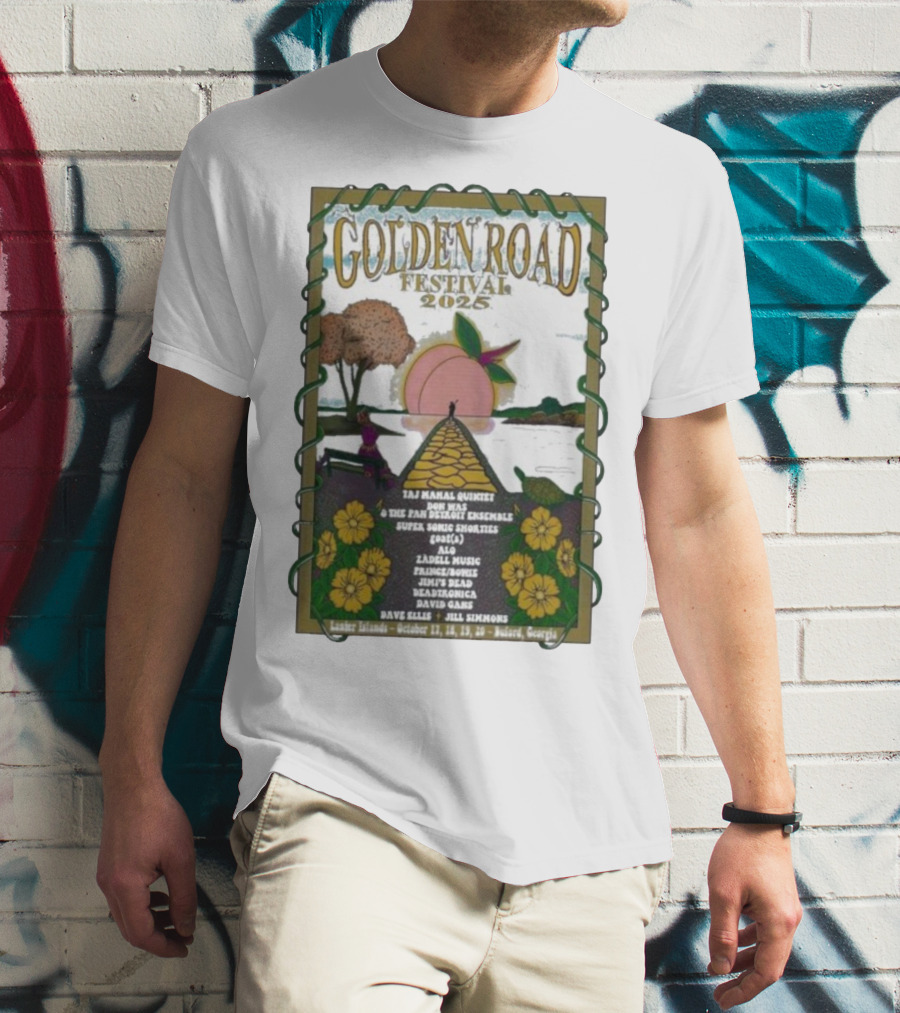 Golden Road Festival Buford Georgia October 17-20 2025 Taj Mahal Quintet Concert Event T-Shirt