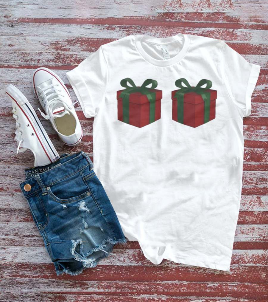 Just Here For The Presents Gifts Holiday Humor T-Shirt