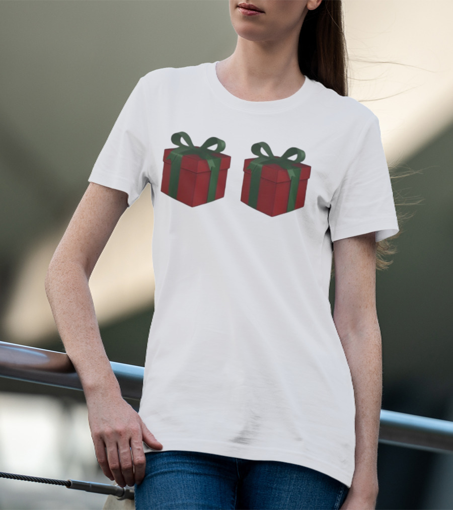 Just Here For The Presents Gifts Holiday Humor T-Shirt