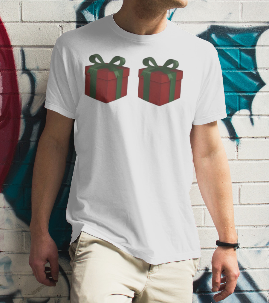 Just Here For The Presents Gifts Holiday Humor T-Shirt