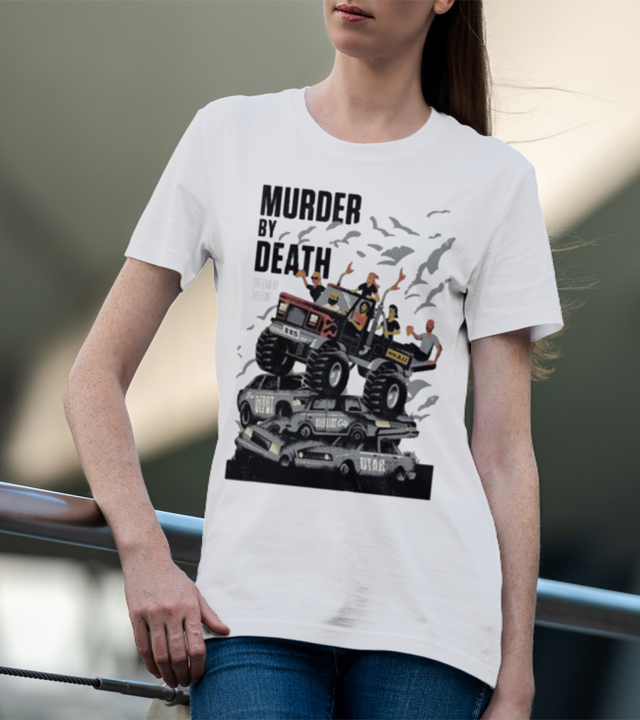Murder By Death October 19 2025 Salt Lake City Tour Utah Depot Event Monster Truck Illustration T-Shirt