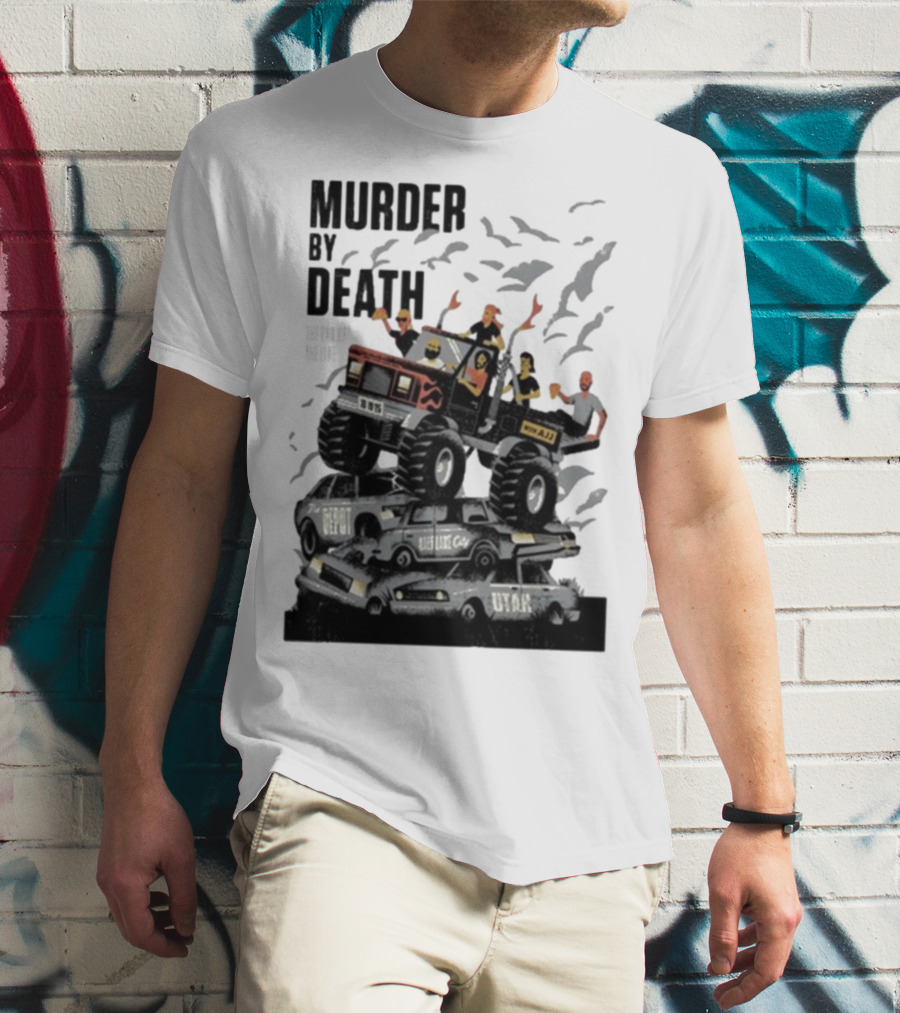 Murder By Death October 19 2025 Salt Lake City Tour Utah Depot Event Monster Truck Illustration T-Shirt