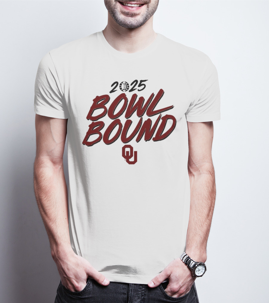 2025 Oklahoma Sooners Bowl Bound OU Logo T-Shirt