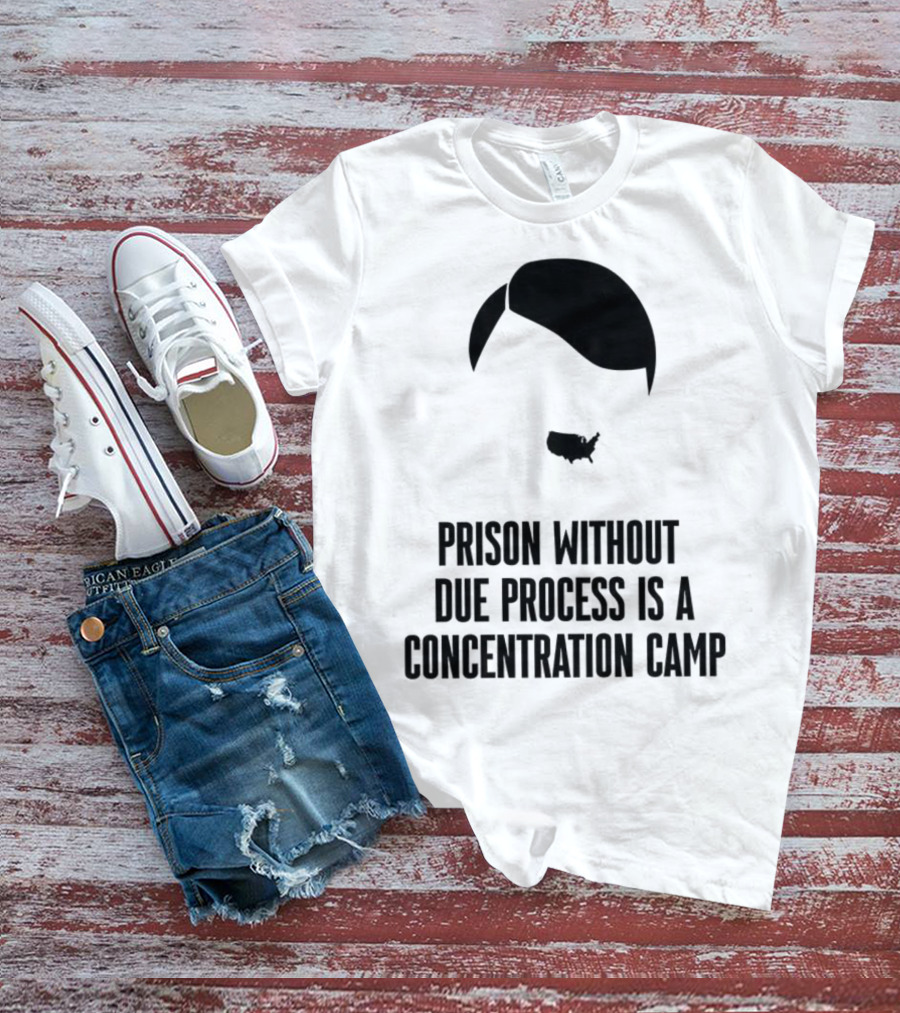 Prison Without Due Process Is A Concentration Camp Face Icon Illustration T-Shirt