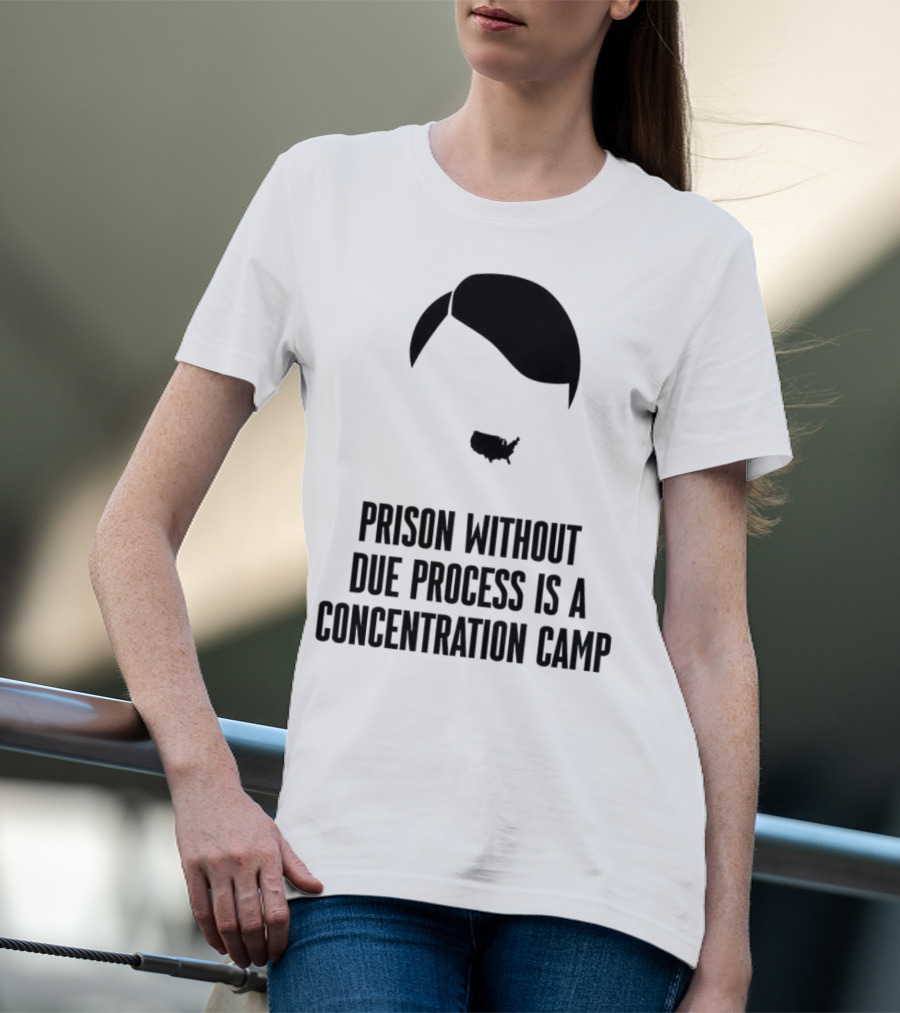 Prison Without Due Process Is A Concentration Camp Face Icon Illustration T-Shirt